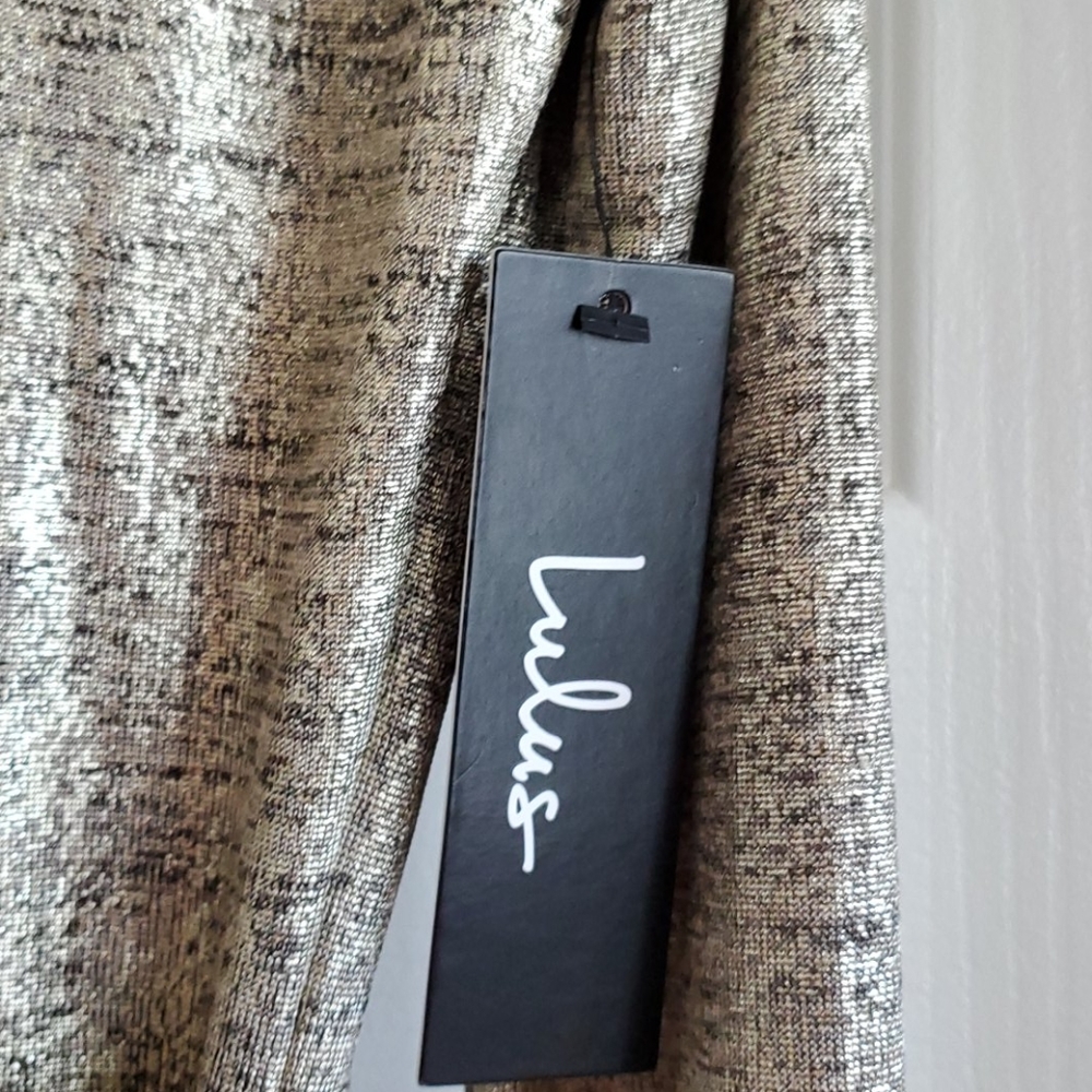 Lulus gold new with tags mini dress size small nwt - Picture 3 of 4